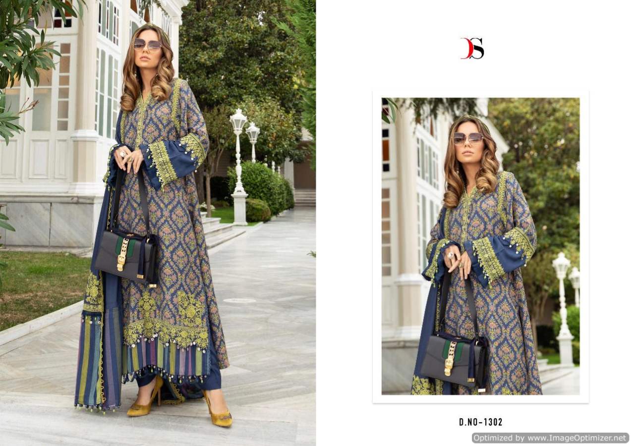Deepsy Mariab Premium Lawn 21 Ethnic Wear Cotton With Embroidery Pakistani Salwar Kameez